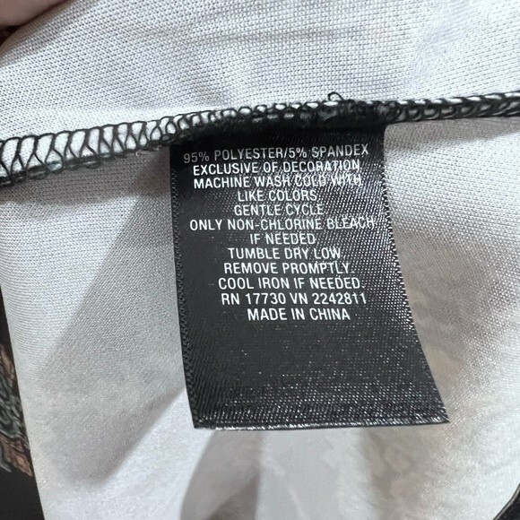 Black and colorful mandala print fit and flare dress size XS - Picture 8 of 8